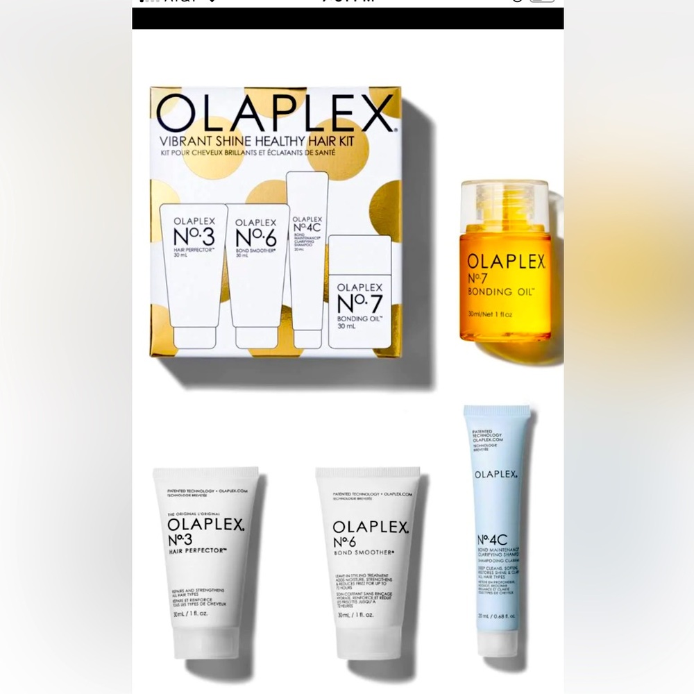OLAPLEX Vibrant Shine Healthy Hair Kit New in box.